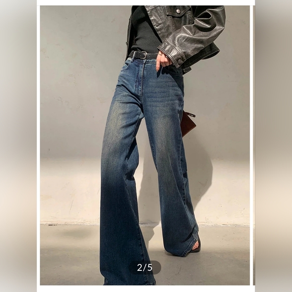 NWT Comense vintage wide leg denim size medium - Picture 2 of 10